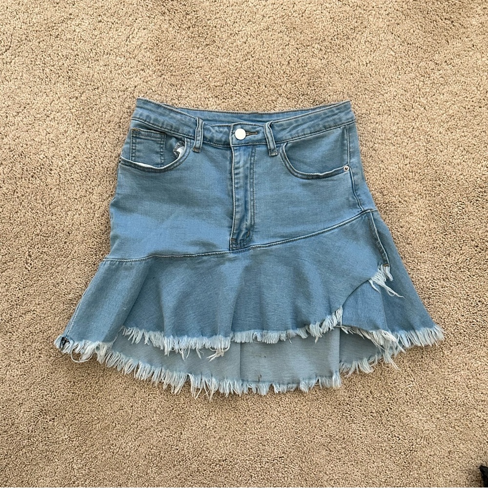 Blue jean skirt